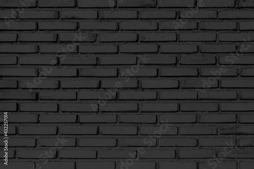Modern black brick wall texture for background