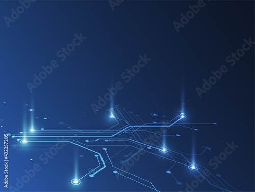 Internet connection, abstract sense of science and technology graphic design background. Vector illustration