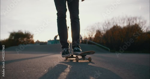 Wallpaper Mural closeup of guy skating on a skateboard Torontodigital.ca