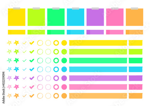 Post-it and Highlighter
