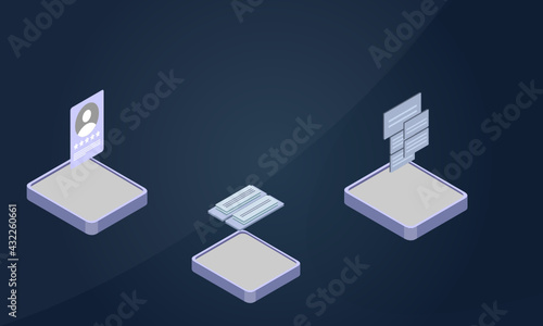 Anxiety buffer disruption theory concept on abstract design