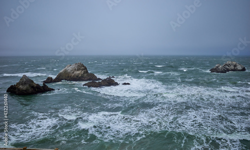 Rocks in the sea Lands End