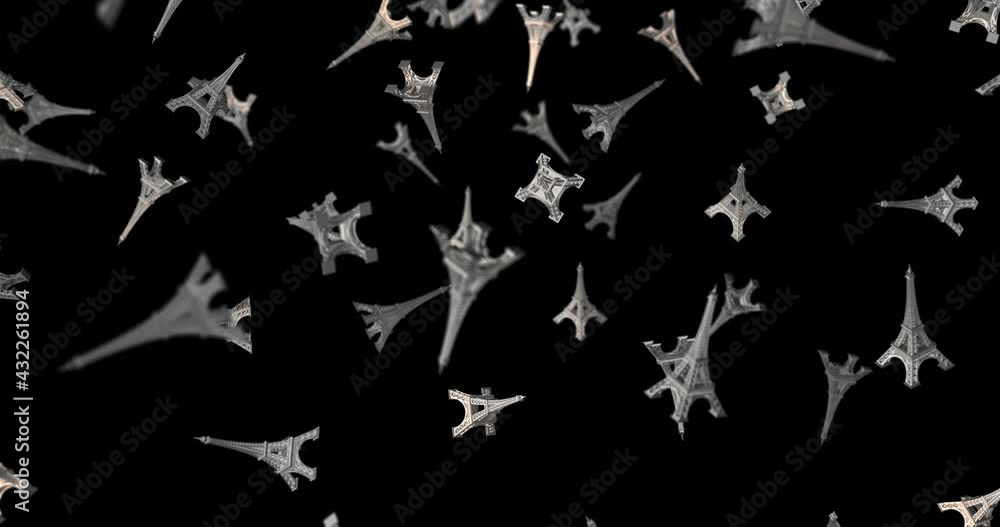 eiffel tower falling slow motion animation eiffel tower falling slow motion animation