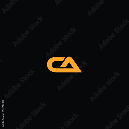 ca , letter logo design,