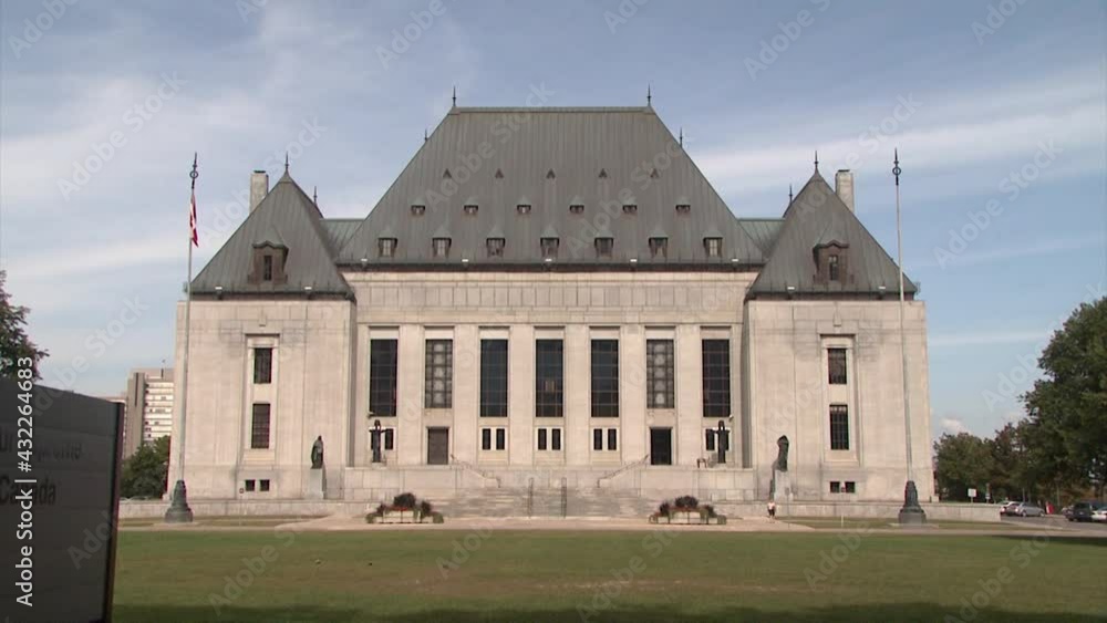 Wide shot of Supreme Court in Summer with shadow in fore Wide shot of Supreme Court in Summer with shadow in fore