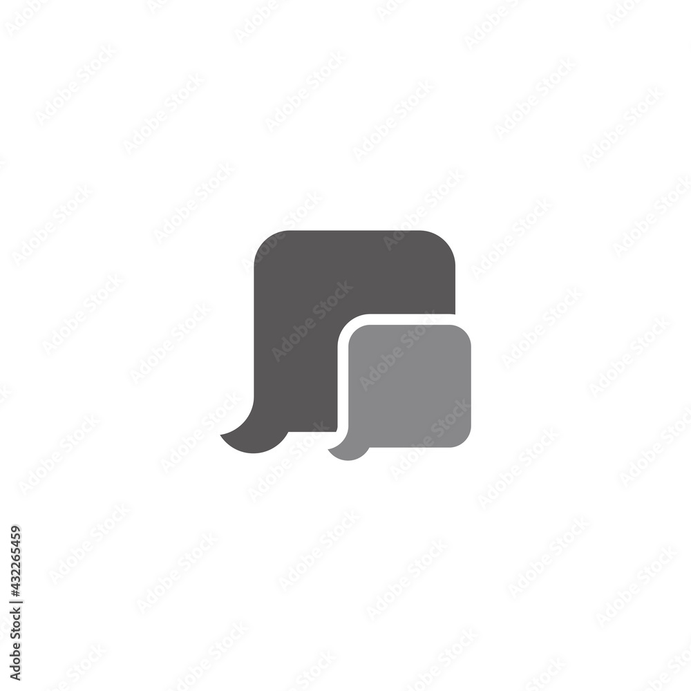 Fototapeta premium kid education lesson talk cute design logo vector