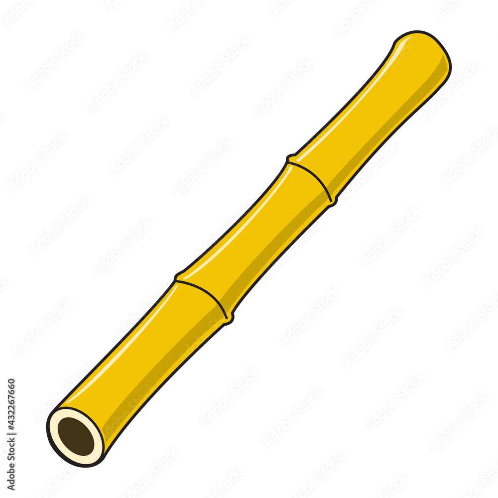 Naklejka premium bamboo vector illustration,isolated on white background
