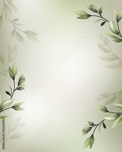 beautiful flora decoration with copy space 