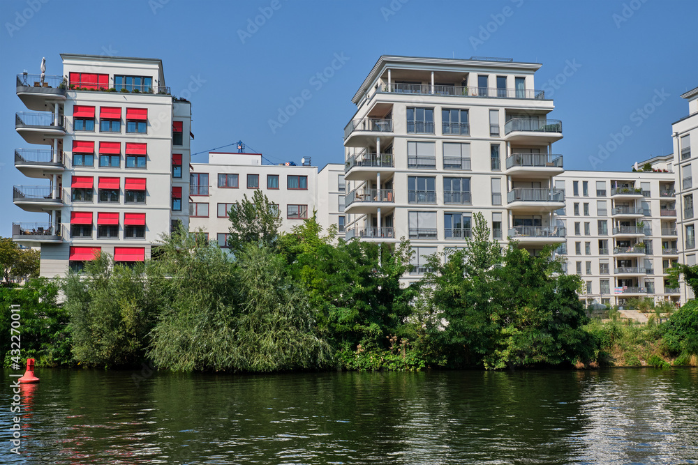 New housing project at the river Spree in Berlin, Germany