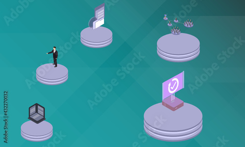 Attainder concept on abstract design