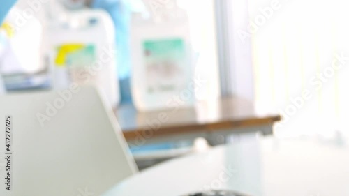 Wallpaper Mural Hands Holding Syringe And Cleaning Skin On Upper Arm Of The Patient Before Antiviral Injection, Vaccination In A Public Hospital In Phnom Penh, Cambodia - close up  Torontodigital.ca