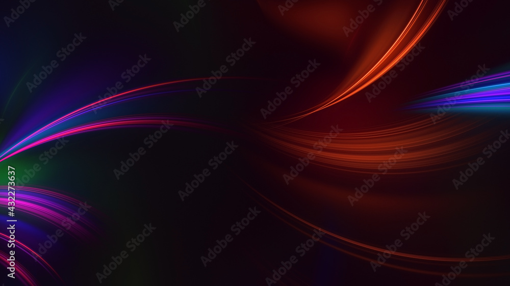 3D rendering abstract colorful fractal light background 3D rendering abstract colorful fractal light background