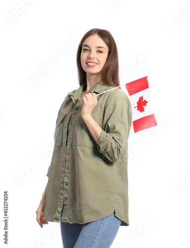 Beautiful young woman with ...