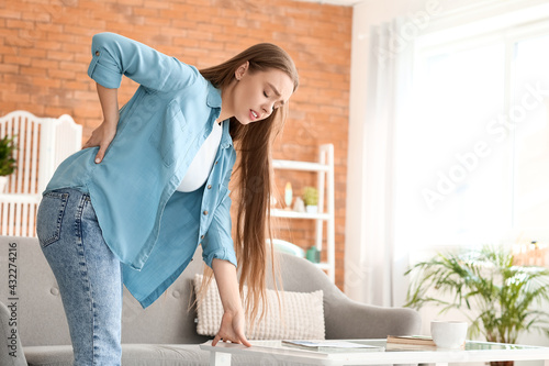 Young woman suffering from ...