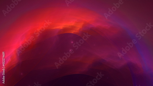 3D rendering abstract colorful fractal light background