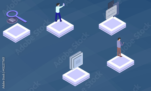 Adverse possession concept on abstract design