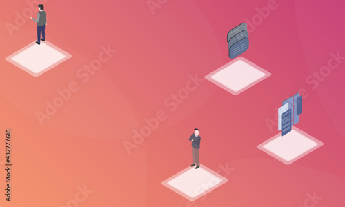 Butts and bounds concept on abstract design