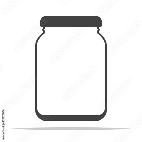 Jar transparent icon vector isolated