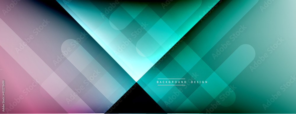 Obraz premium Dynamic lines abstract background. 3D shadow effects and fluid gradients. Modern overlapping forms