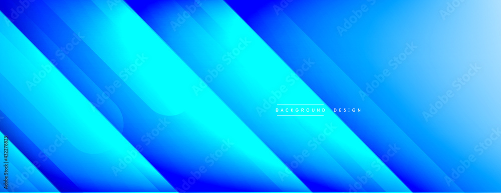 Dynamic lines abstract background. 3D shadow effects and fluid gradients. Modern overlapping forms