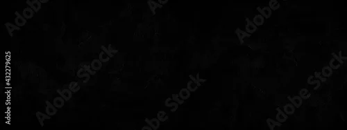 Panel kuchenny z motywem Black background. Dark abstract background with copy space for design. Wide banner.