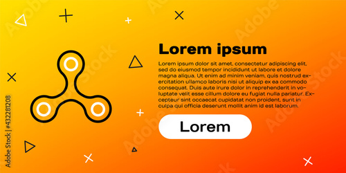 Line Virus icon isolated on yellow background. Corona virus 2019-nCoV. Bacteria and germs, cell cancer, microbe, fungi. Colorful outline concept. Vector Illustration