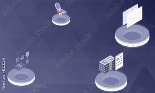 Tax law concept on abstract design