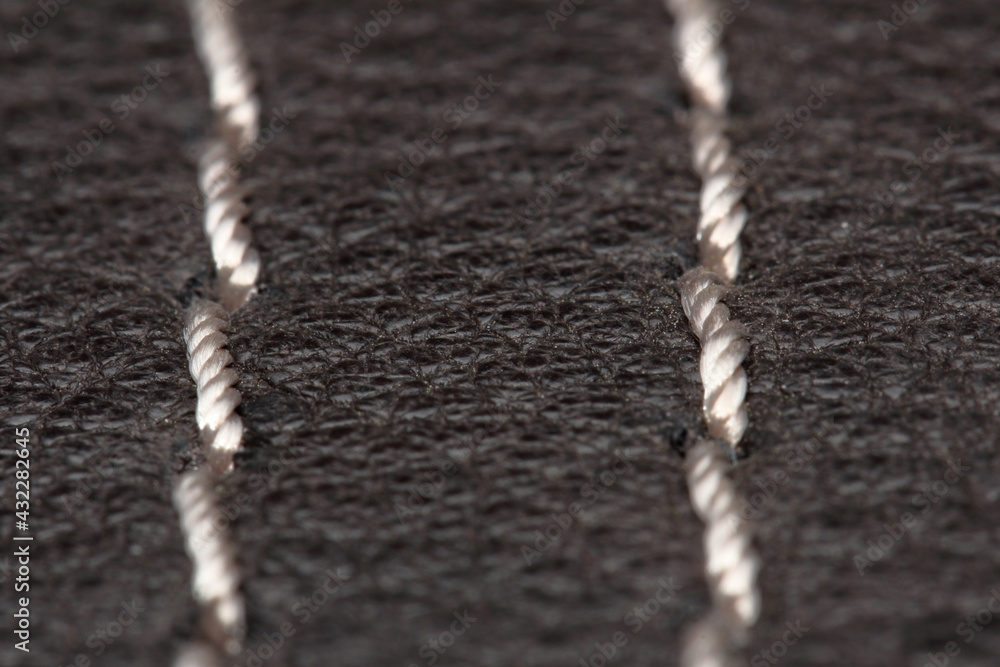 high-quality genuine leather texture with decorative seam high-quality genuine leather texture with decorative seam