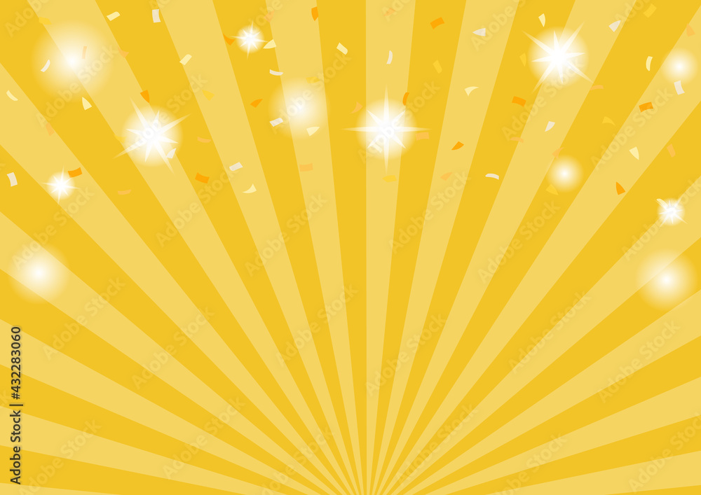 紙吹雪放射線豪華金色背景stock Vector Adobe Stock