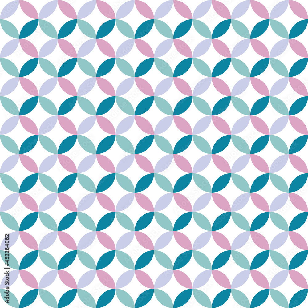 Colorful seamless geometric pattern background. Abstract design.