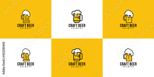 a collection of craft beer logos, and beer breweries for beverage companies