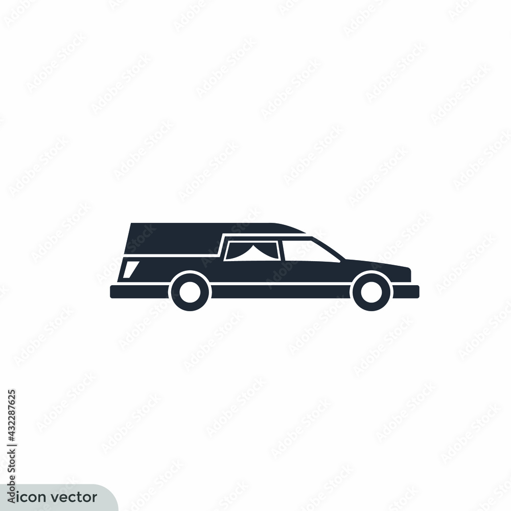 hearse icon car symbol