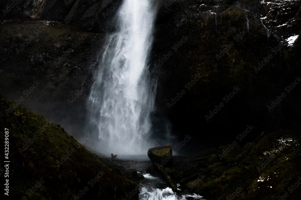 Waterfall on the rocks