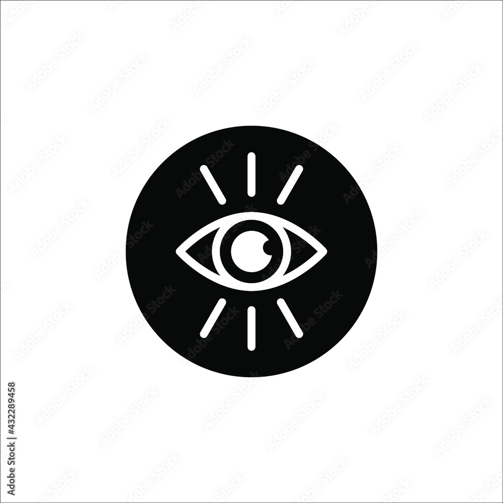 Eye Icon Vector illustration. Design Template on white background. color editable eps 10 Eye Icon Vector illustration. Design Template on white background. color editable eps 10