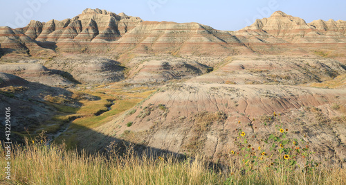 Badlands National Park in South Dakota  USA