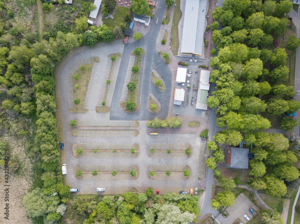 parking lot aerial