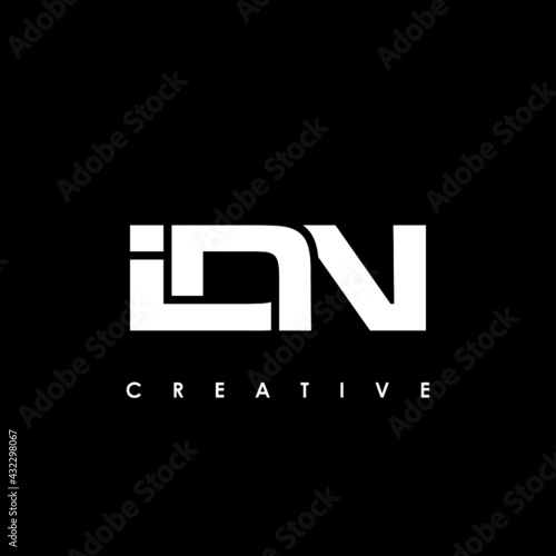 IDN Letter Initial Logo Design Template Vector Illustration
