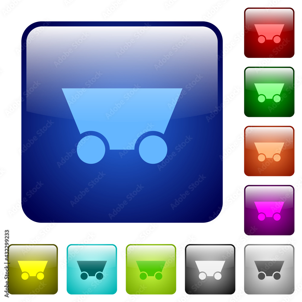 Mine cart color square buttons Mine cart color square buttons