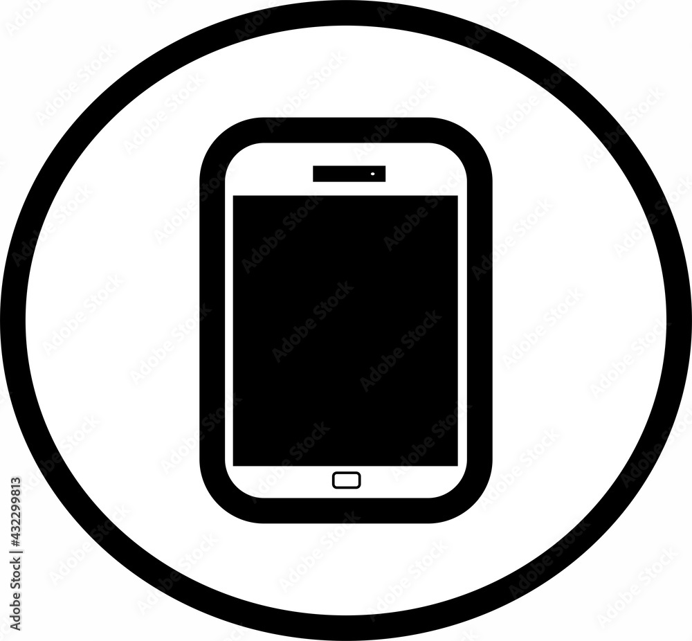 Phone icon with the white isolated background Phone icon with the white isolated background