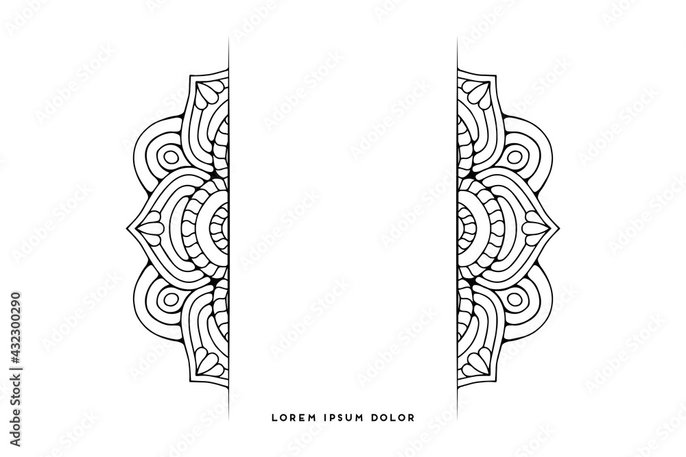 Obraz premium Dreamy wallpaper with mandala pattern