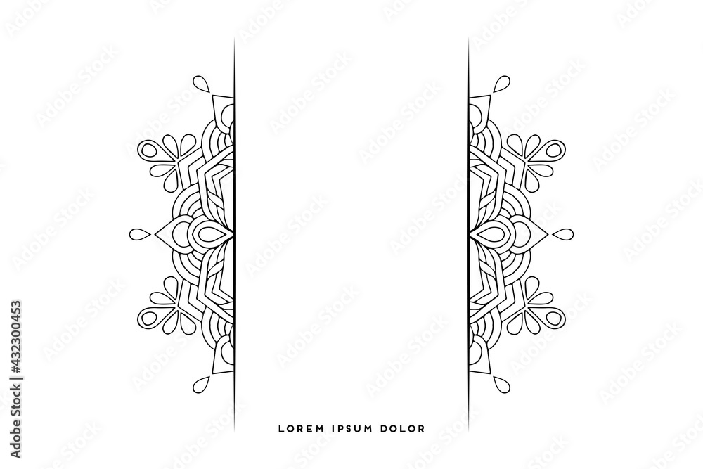 Obraz premium Dreamy wallpaper with mandala pattern