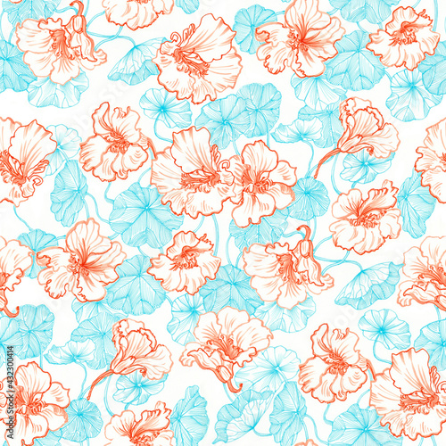 Seamless floral pattern. © alyonamur