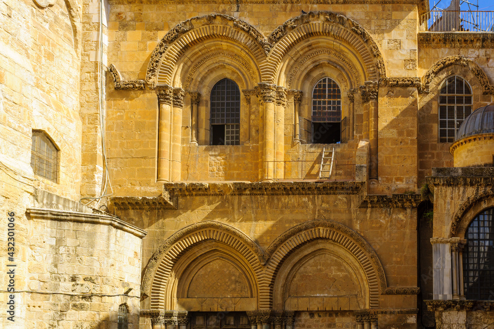 Facade of the Holy Sepulchre church, Jerusalem