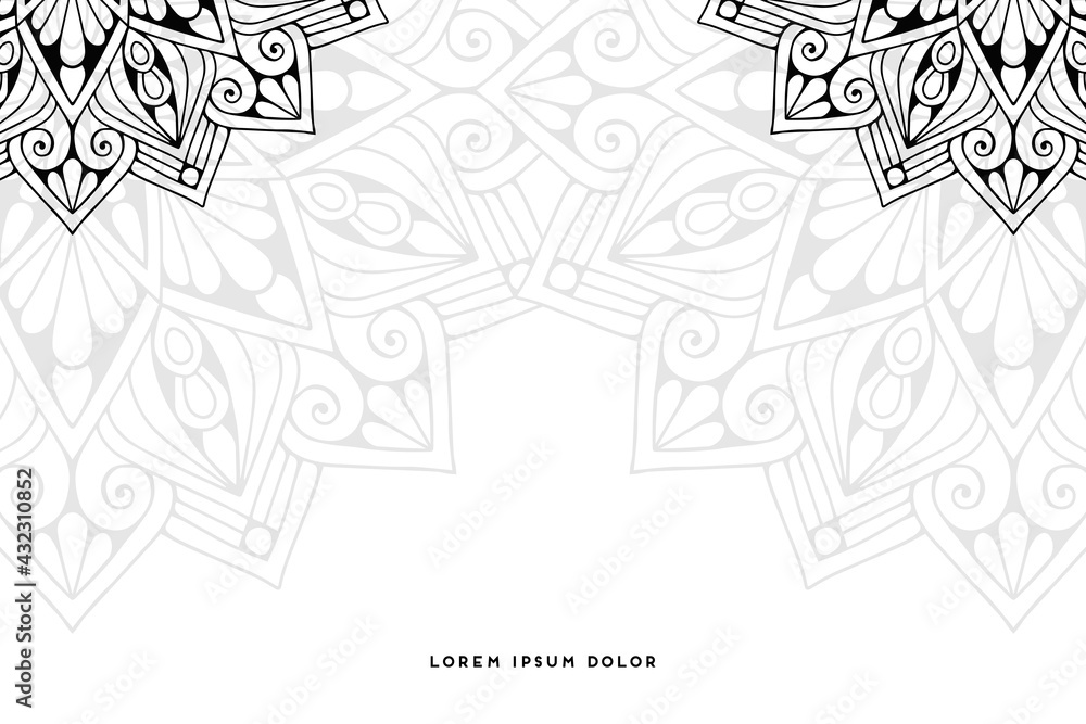 Dreamy wallpaper with mandala pattern Dreamy wallpaper with mandala pattern