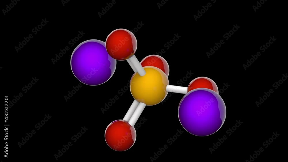 Vidéo Stock Sodium selenate is the compound with the formula
