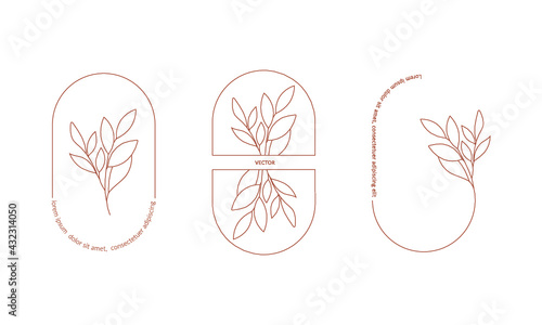 leafy logo - vector