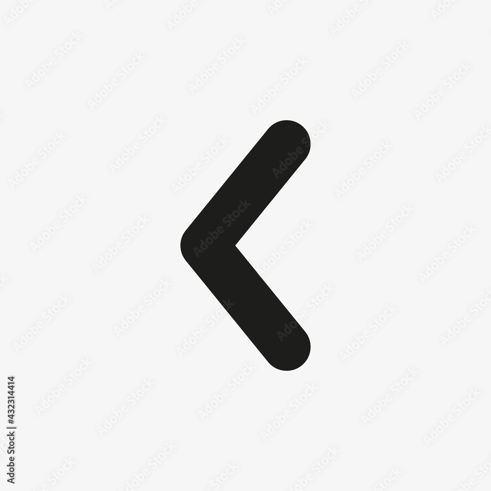 Left arrow icon. Previous page, go back sign for website and mobile app UI designs. Left arrow icon. Previous page, go back sign for website and mobile app UI designs.
