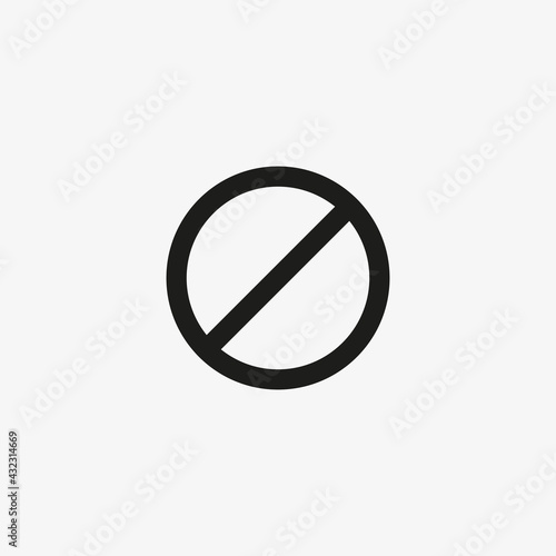 Ban symbol icon. Prohibition, forbidden sign. Free Download Ban symbol icon. Prohibition, forbidden sign. - GFXLoad