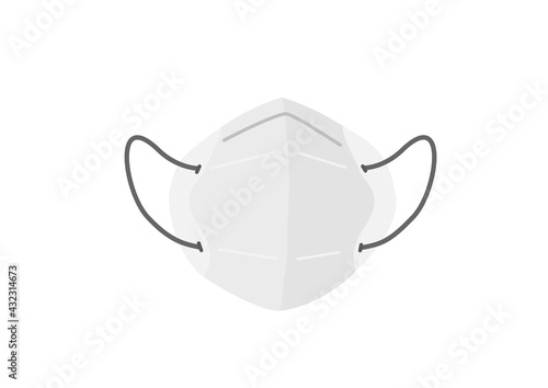 surgical or medical face mask to protect corona virus, covid19 vector isolated on white background ep33