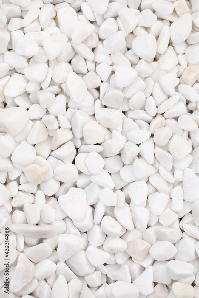 Beautiful white stones as background, top view Beautiful white stones as background, top view